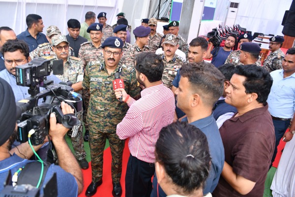   DG CRPF and DG Chhattisgarh Police Joint press briefing at Bijapur.